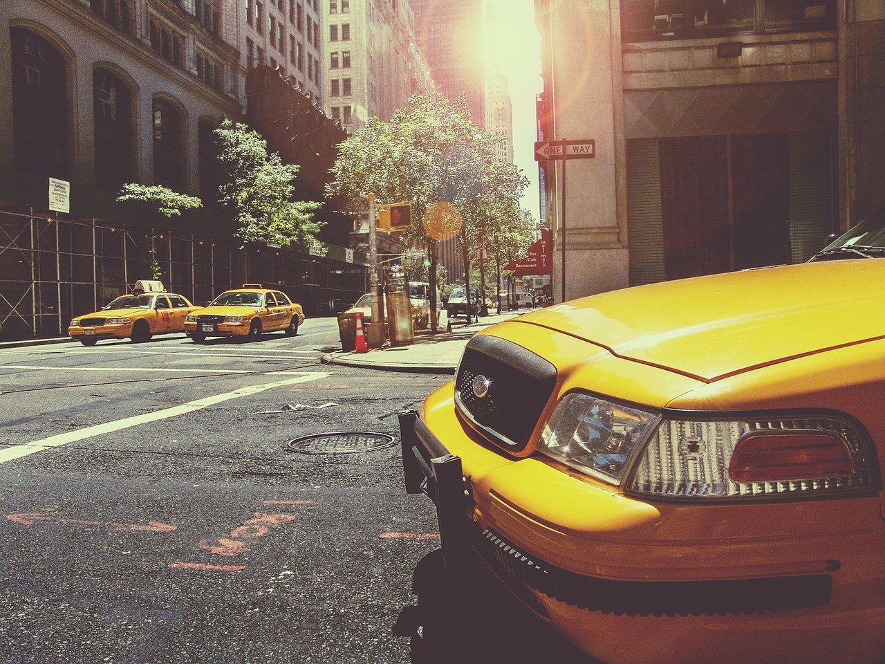 taxi, cab, taxicab